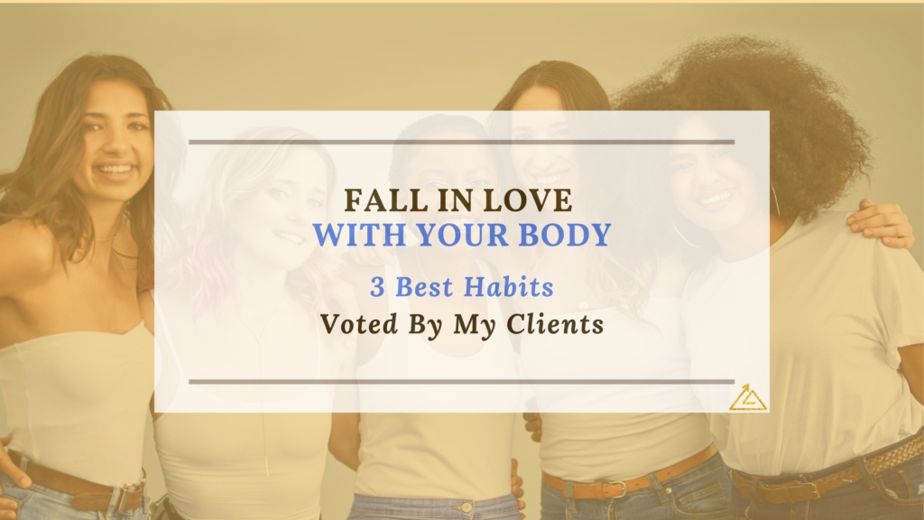 web banner for blog article about 3 most effective habits to fall in love with your body, and self-acceptance