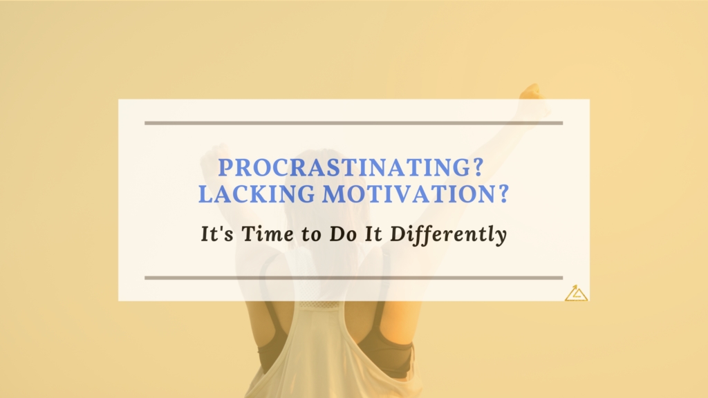 motivational web banner for blog arcticle about how to end procrastination and get motivated